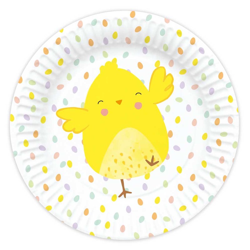 Easter Plates - 23cm (Pack of 8) - Anilas UK