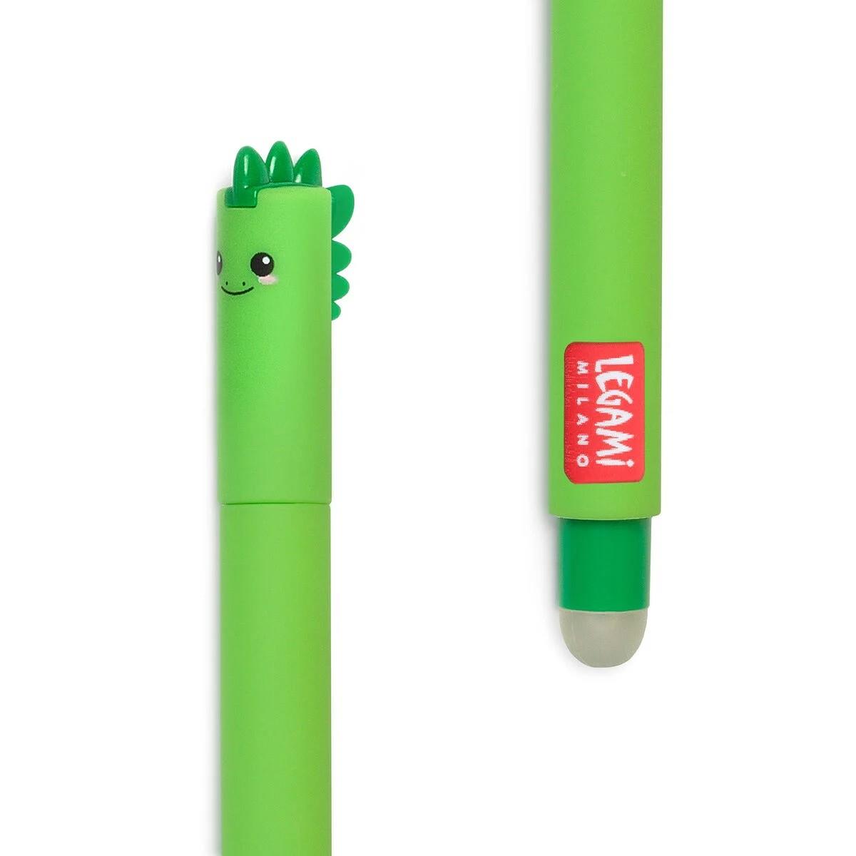 Legami Dinosaur Erasable Pen with Green Ink - Anilas UK