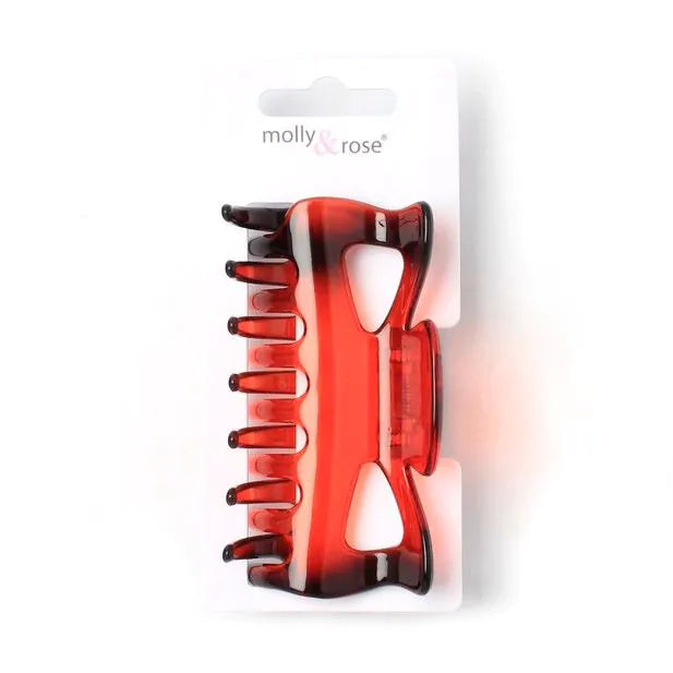 Girls Tortoiseshell Claw Hairclip, 9 cm, Plastic with Metal Hinge - Anilas UK