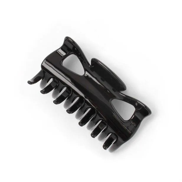 Girl's Black Claw Hairclip, Plastic with Metal Hinge - Anilas UK