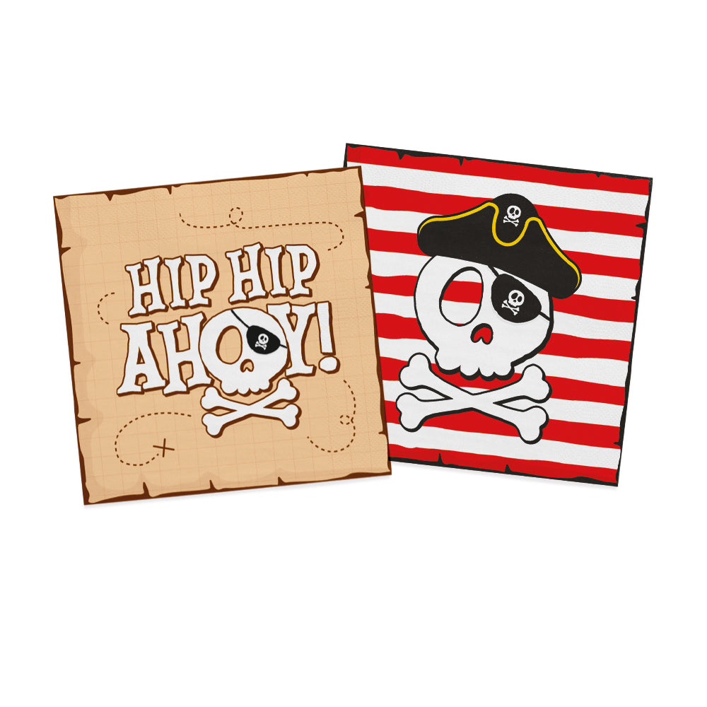 Pirate Hip Hip Ahoy Napkins (Pack of 20)