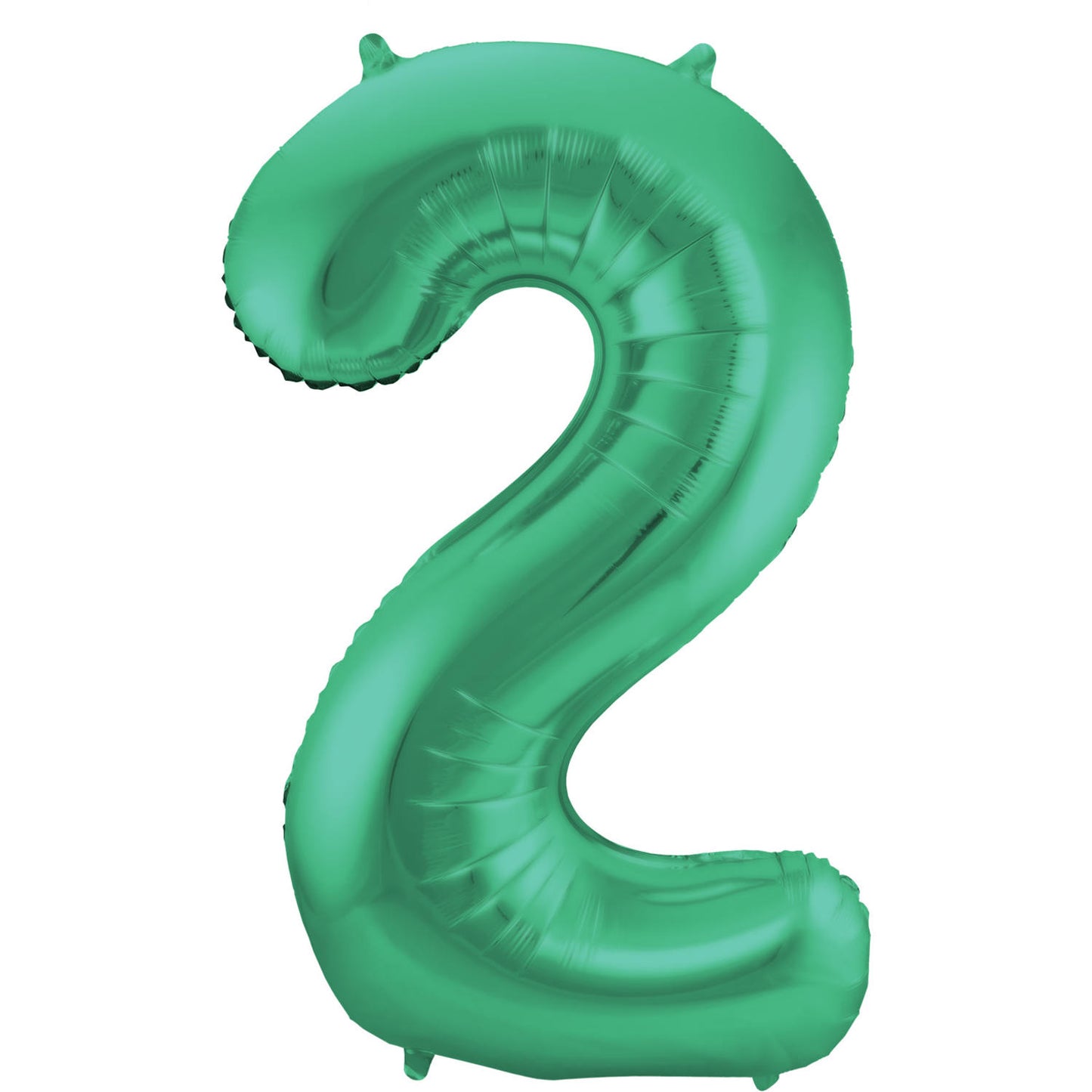 Green Metallic Mat Number 2 Foil balloon, 86cm