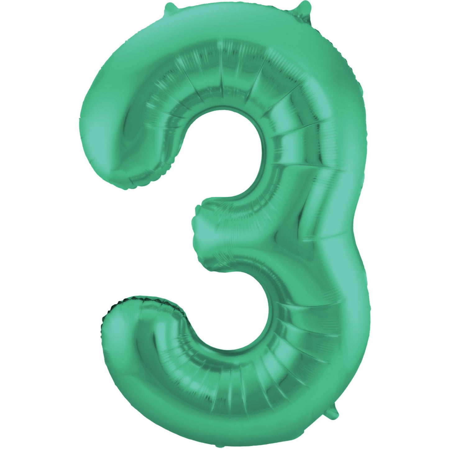 Green Metallic Mat Number 3 Foil balloon, 86cm