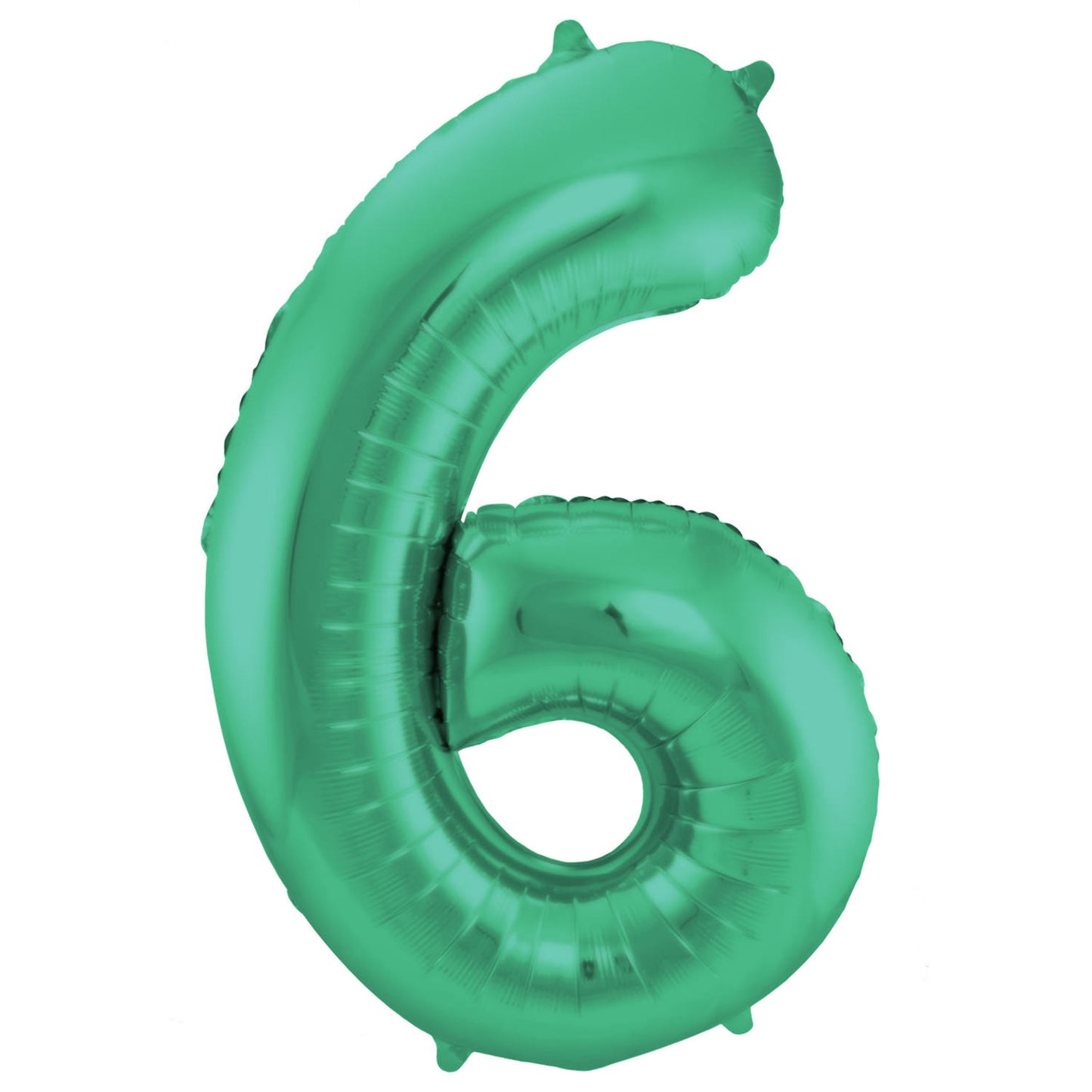 Green Metallic Mat Number 6 Foil balloon, 86cm