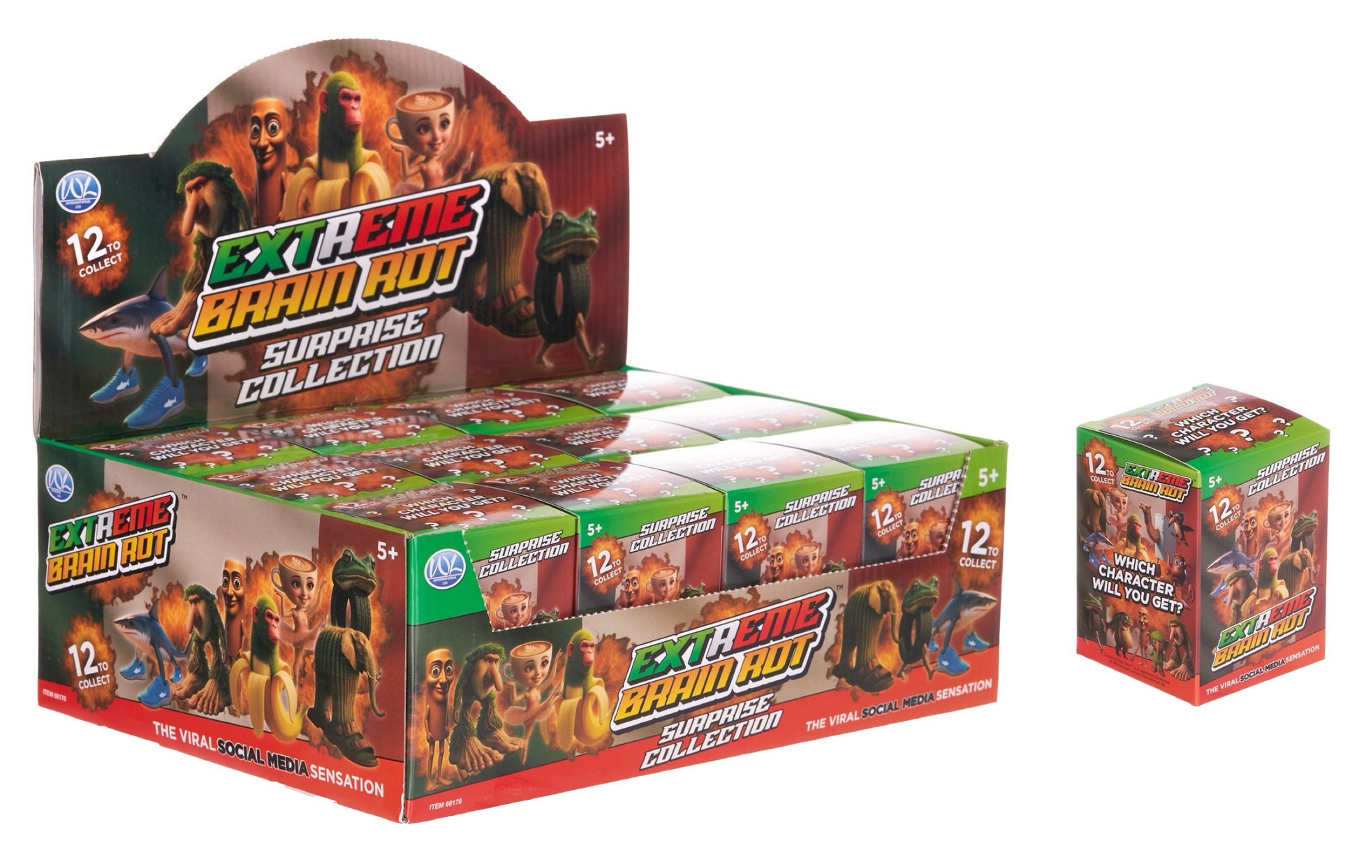 Extreme Brain Rot Blind Box 8cm Figure - 12 Assorted Designs. - Anilas UK
