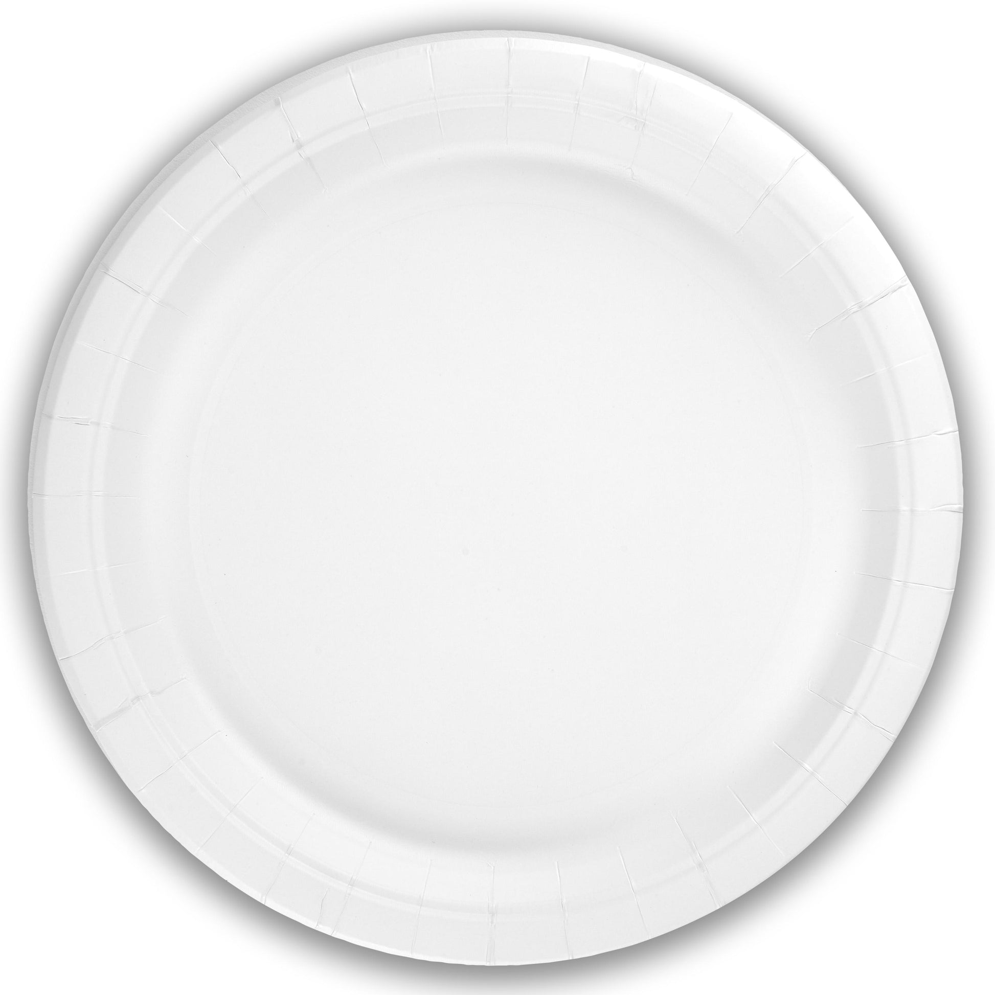White Paper Plates - 23cm - Plastic Free (Pack of 8) - Anilas UK