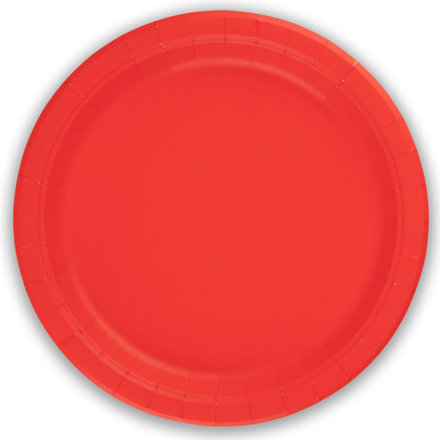 Red Paper Plates - 23cm - Plastic Free (Pack of 8) - Anilas UK