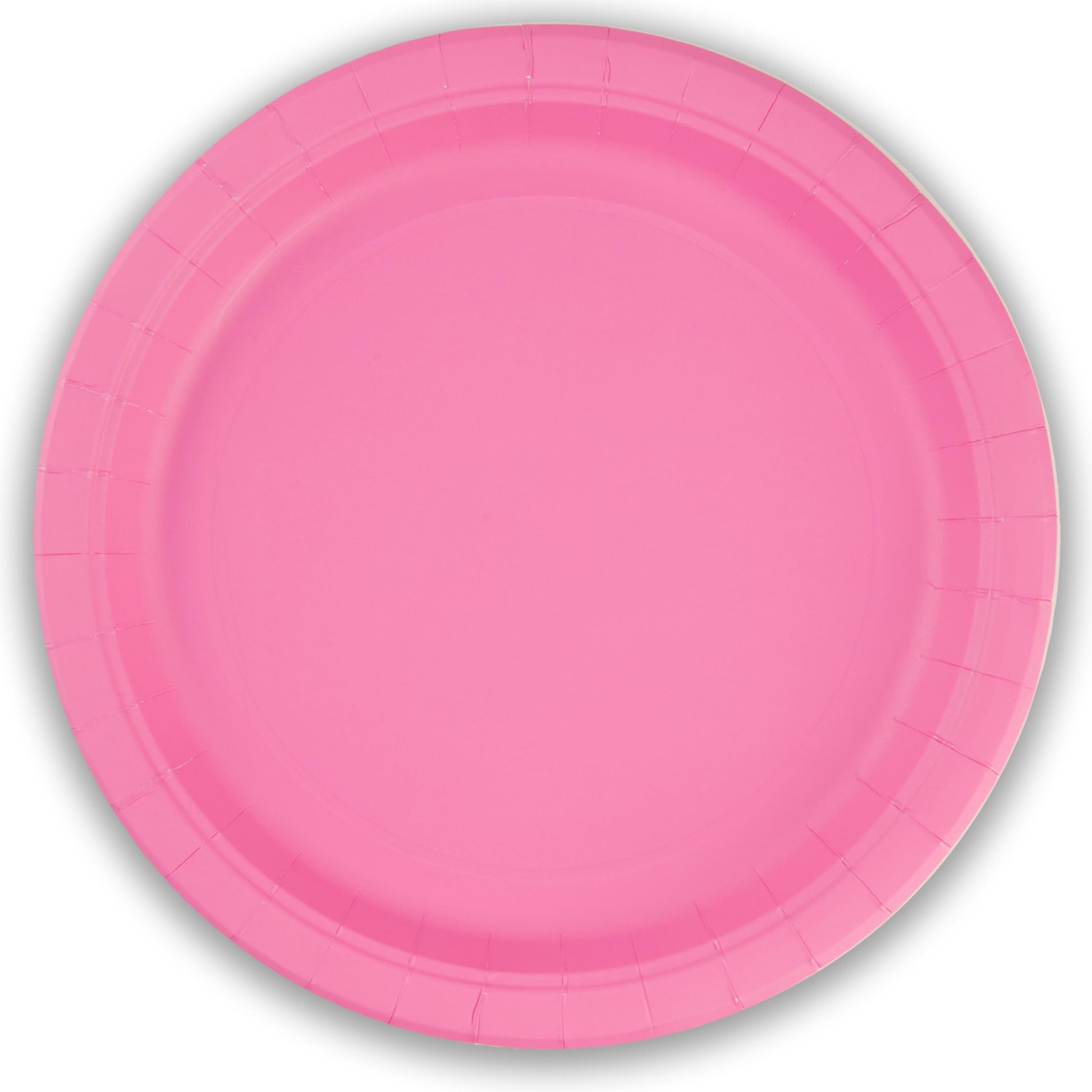 Bubblegum Pink Paper Plates - 23cm - Plastic Free (Pack of 8) - Anilas UK