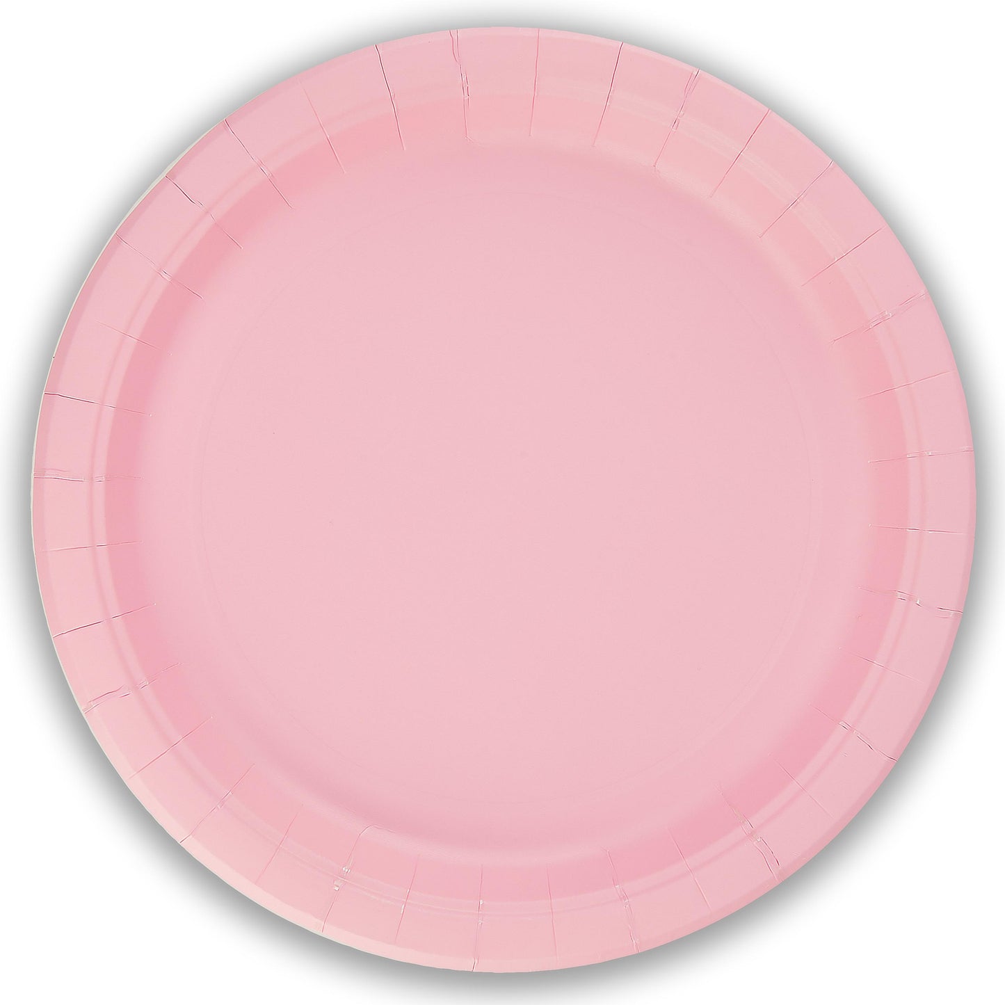 Light Pink Paper Plates - 23cm - Plastic Free (Pack of 8) - Anilas UK