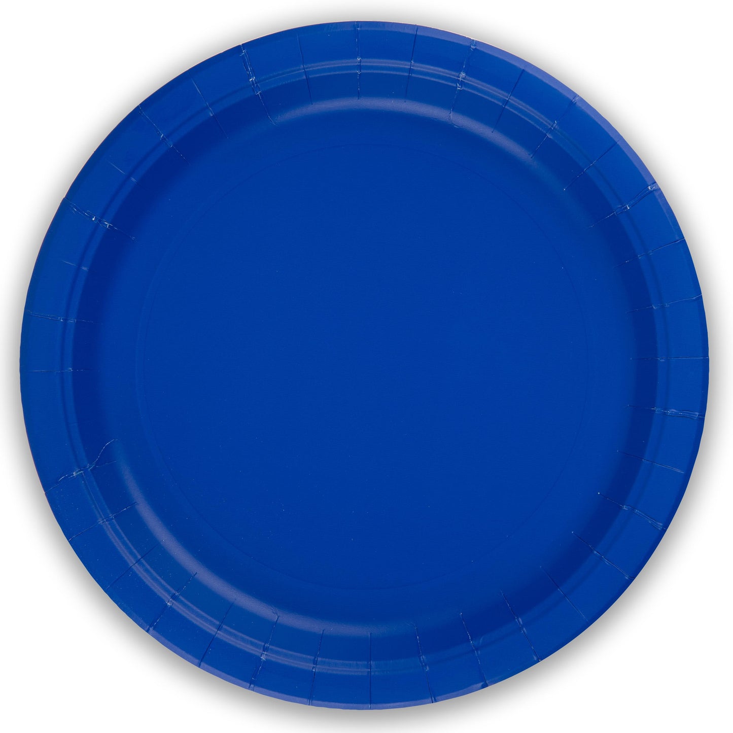 Royal Blue Paper Plates - 23cm - Plastic Free (Pack of 8) - Anilas UK