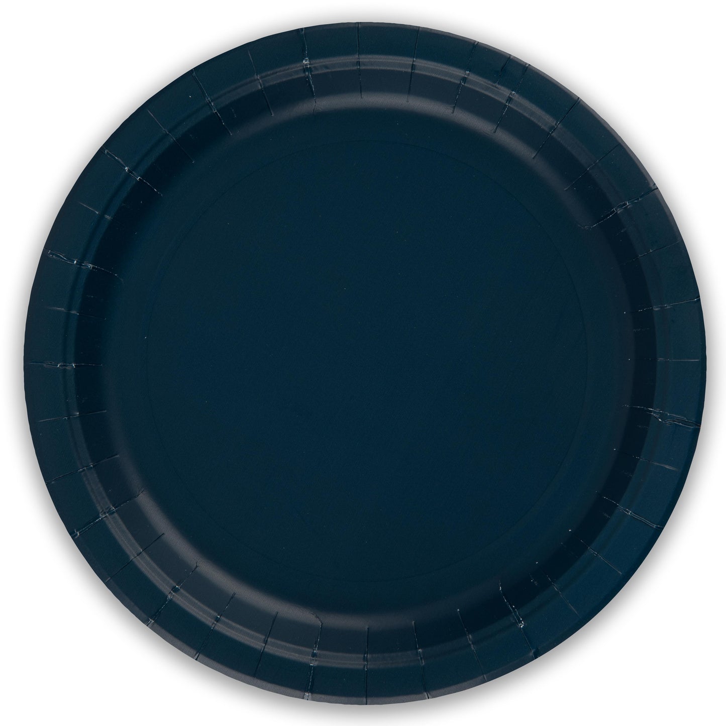 Navy Blue Paper Plates - 23cm - Plastic Free (Pack of 8) - Anilas UK