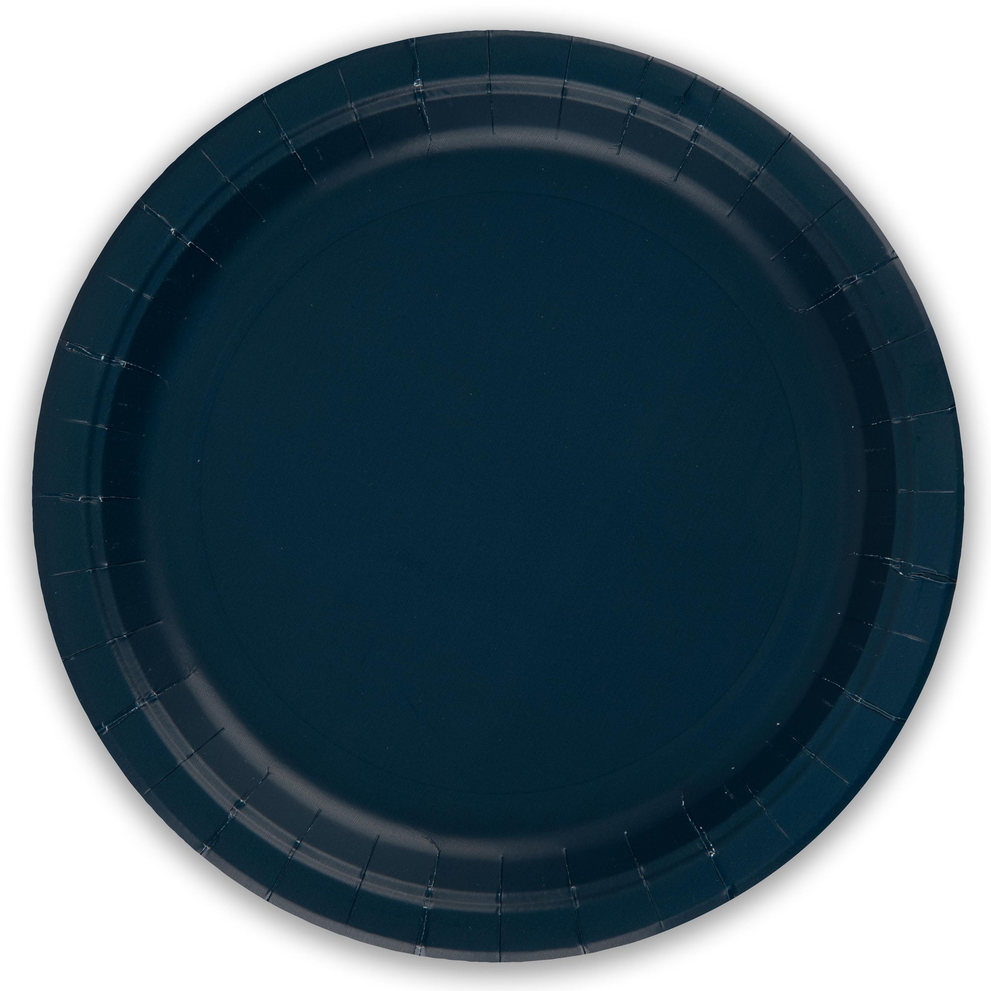Navy Blue Paper Plates - 23cm - Plastic Free (Pack of 8) - Anilas UK