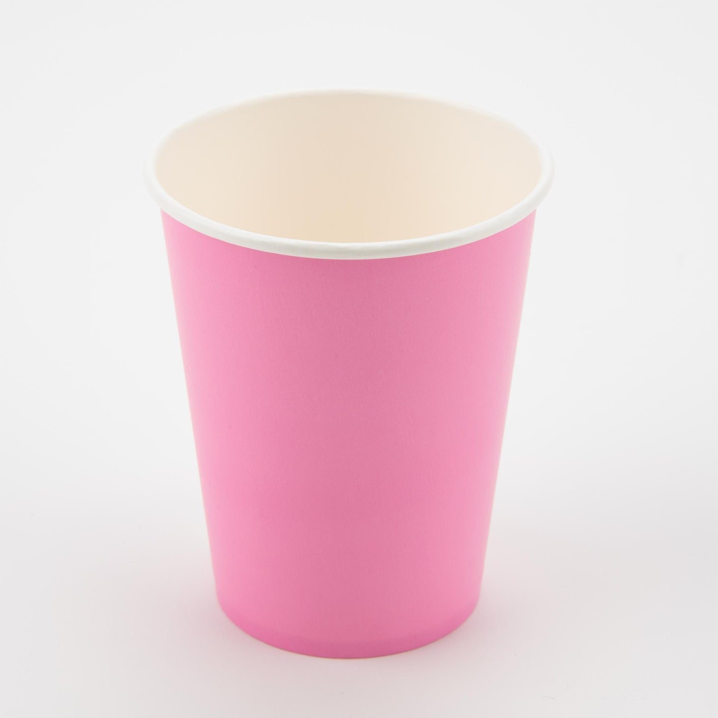 Bubblegum Pink Plastic Free Party Paper Cups (Pack of 8) - Anilas UK