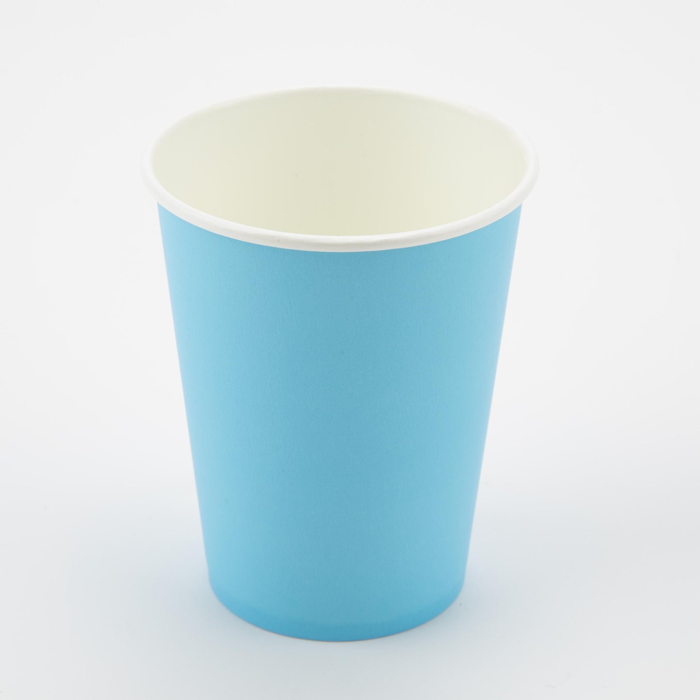 Light Blue Plastic Free Party Paper Cups (Pack of 8) - Anilas UK