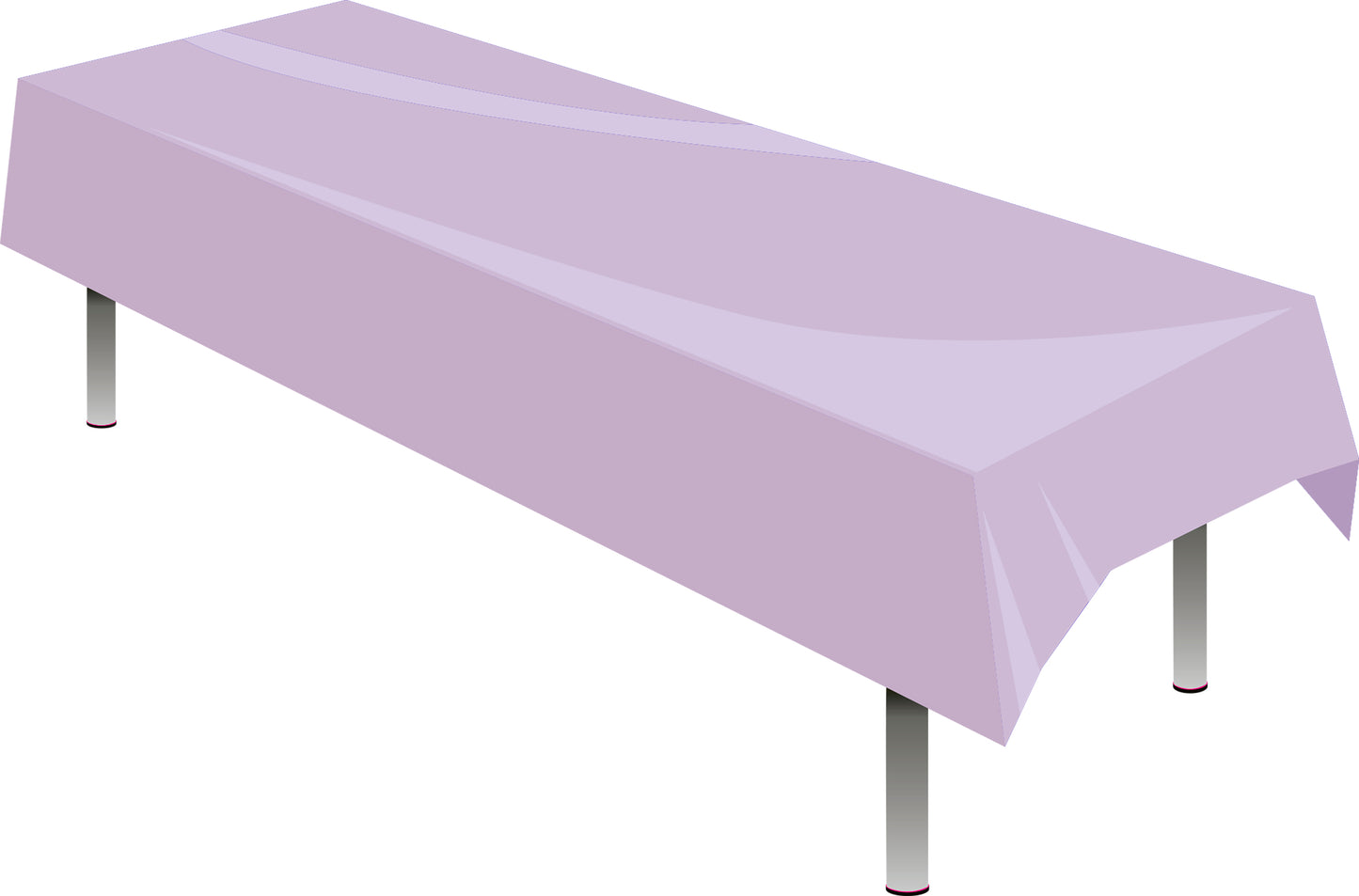 Lavender Plastic Tablecover (274 x 137 cm) - Anilas UK