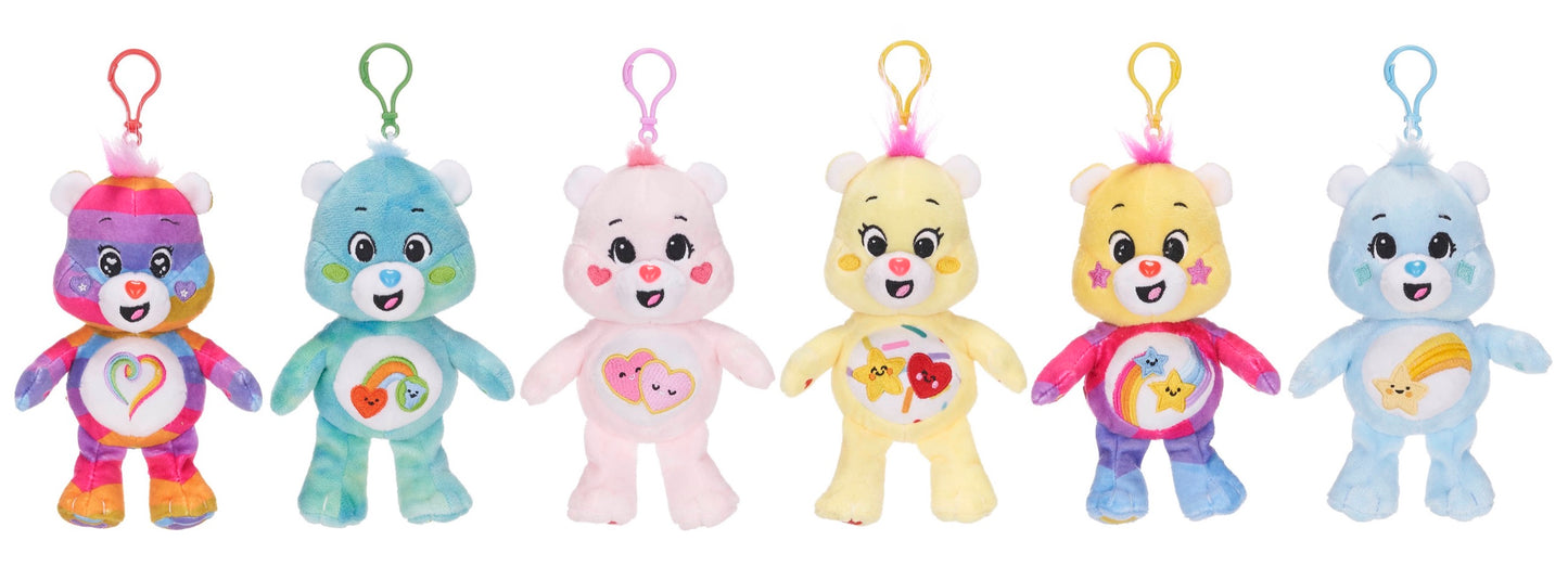 Care Bears Plush Bag Clip - 16cm (6 assorted designs) - Anilas UK
