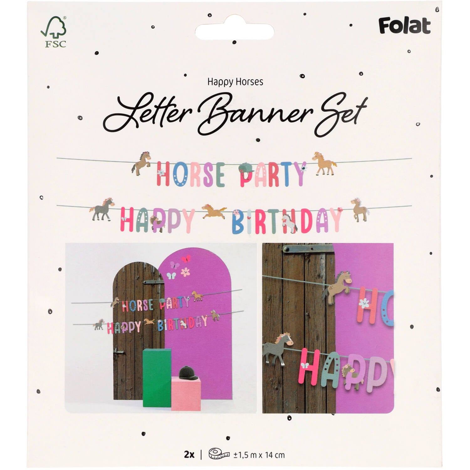 Happy Horse Letter Banner Set (1.5 meters) - Anilas UK