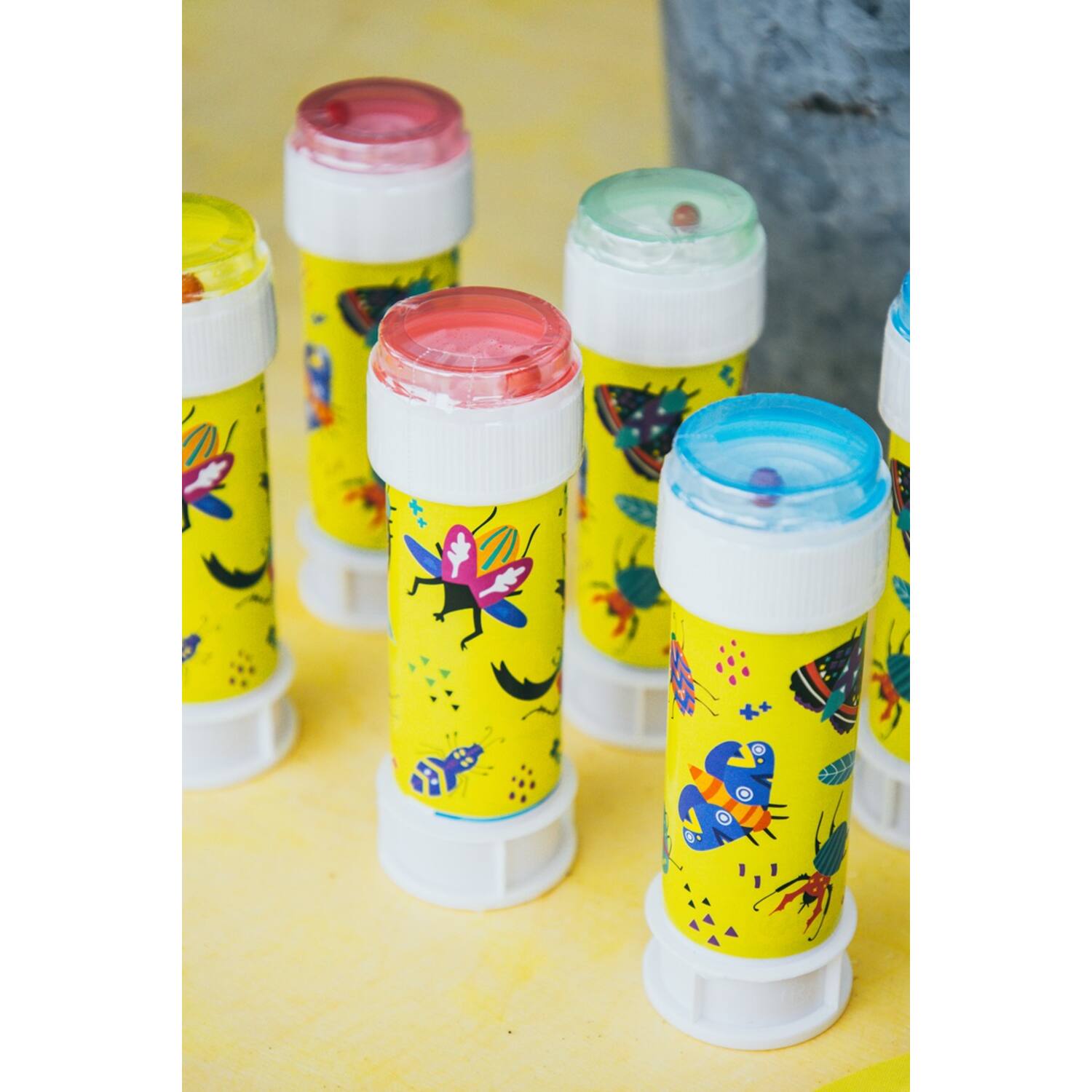 Bubbles Soap Sticker - Buzzing Bugs (6 pieces) - Anilas UK
