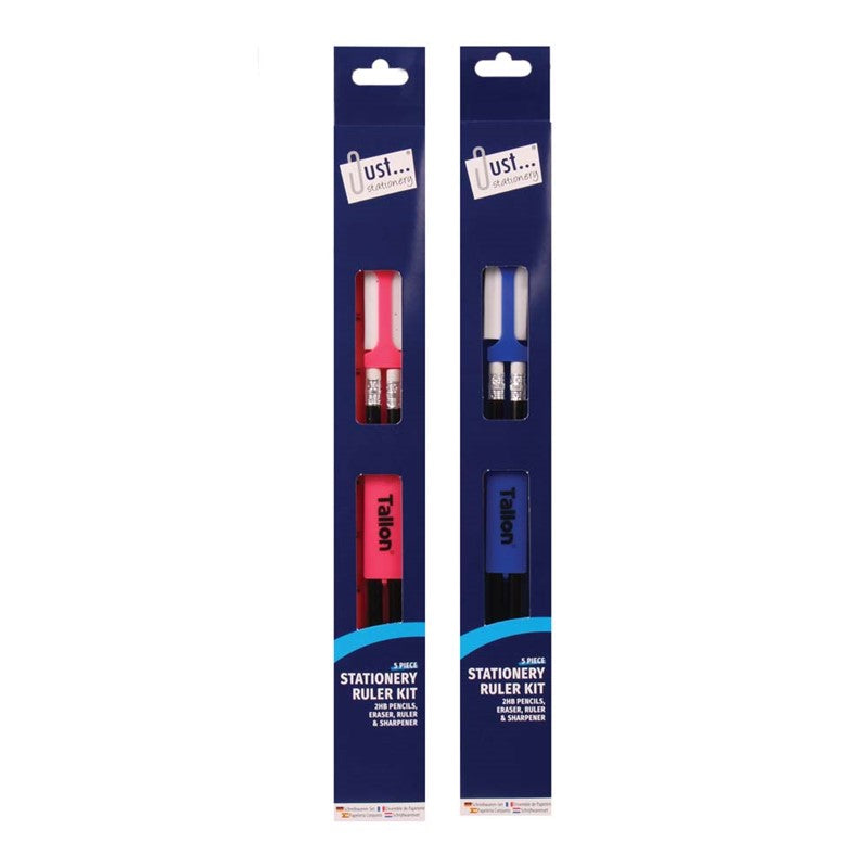 5 Piece Stationery Set With  Ruler - Anilas UK
