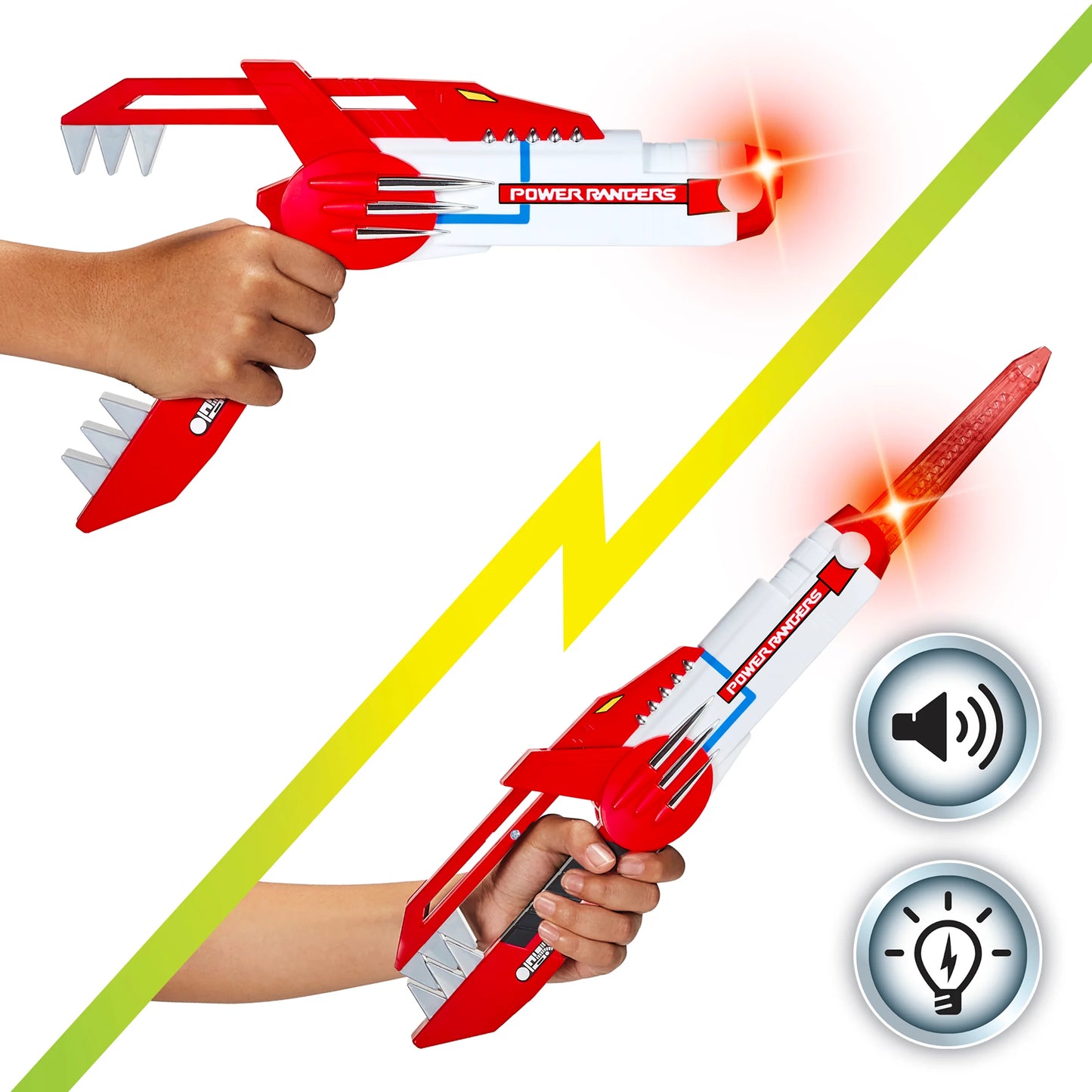 Mighty Morphin Power Rangers Blade Blaster, 2-Mode Roleplay Toy - Anilas UK