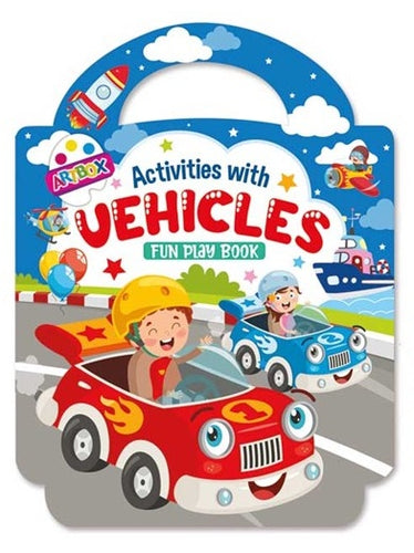 Activities with Vehicles Fun Play Book - Anilas UK
