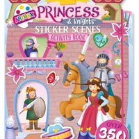 Princess and Knights Sticker Scene Activity Book - Anilas UK