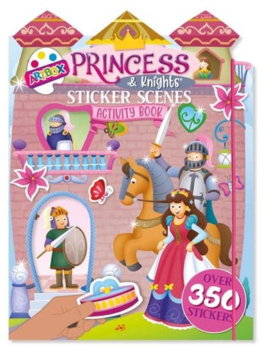 Princess and Knights Sticker Scene Activity Book - Anilas UK