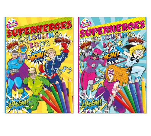 Superheroes Colouring Book - Anilas UK