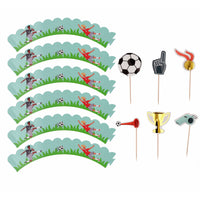 
              Cupcake Deco Set - Fantastic Football (6 sets) - Anilas UK
            