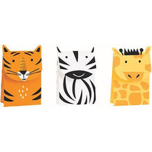 Jungle Animal  Party Treat Bags With Flap and Ears - Anilas UK