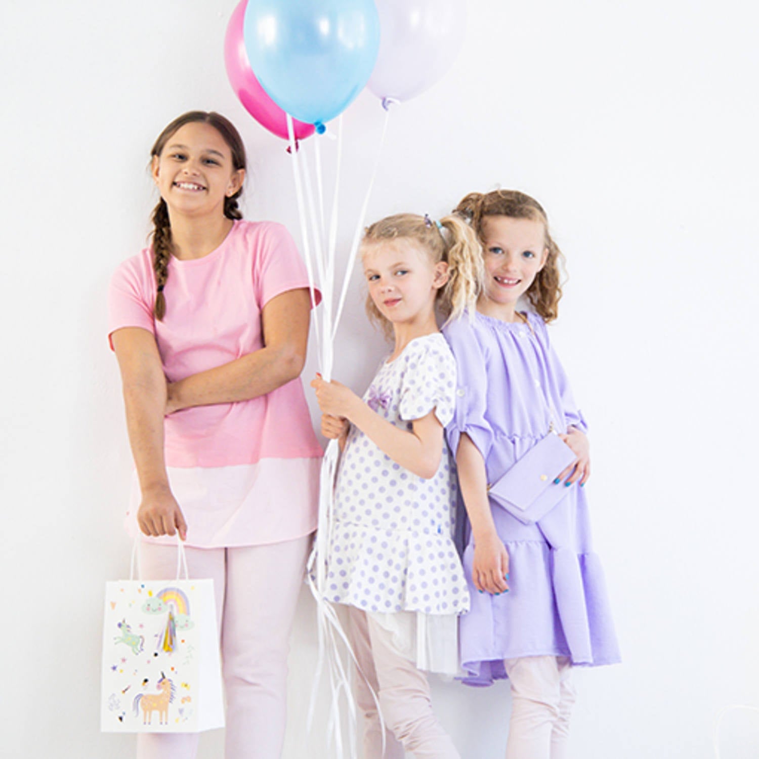 Unicorns & Rainbows Latex Birthday Party Balloons - (33 cm - 6 pieces) - Anilas UK