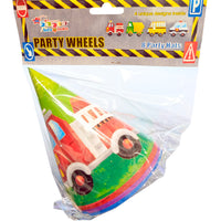 Vehicles And Wheels Party Cone Hats (pack of 8)