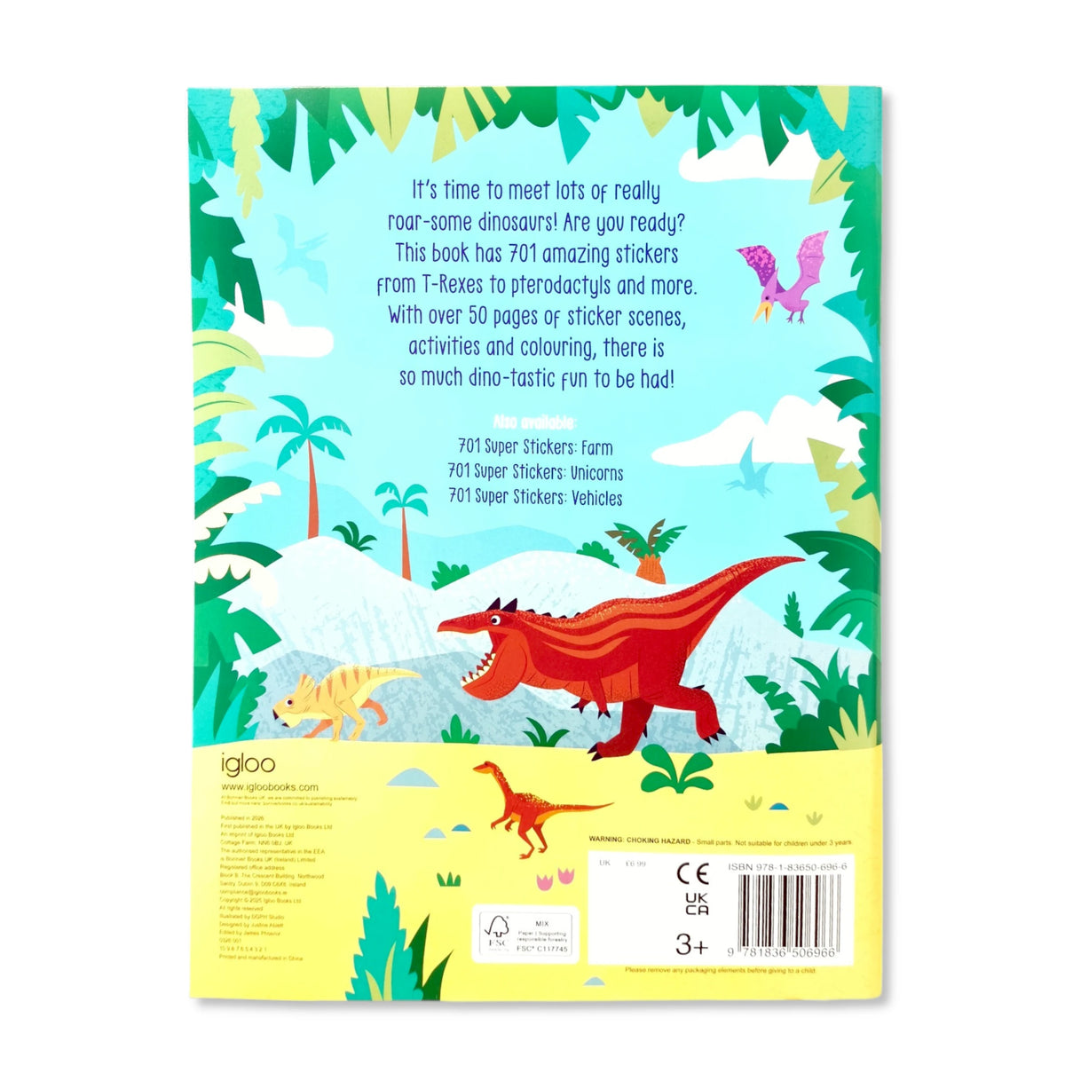 Dinosaurs 701 Super Stickers Activity Book (inc over 700 stickers)