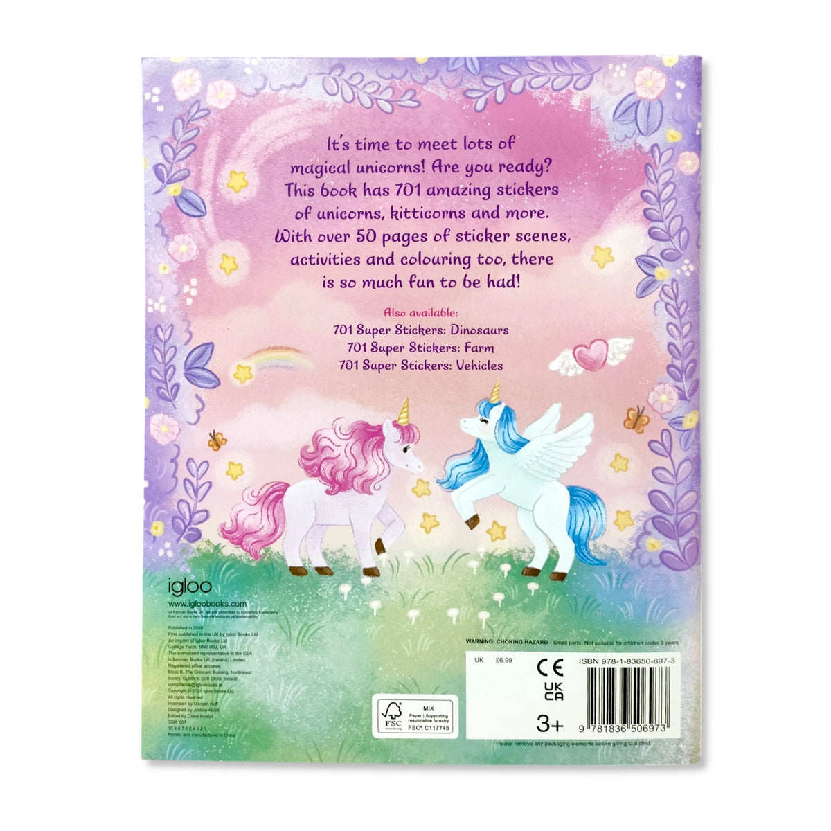 Unicorns 701 Super Stickers Activity Book (inc over 700 stickers)