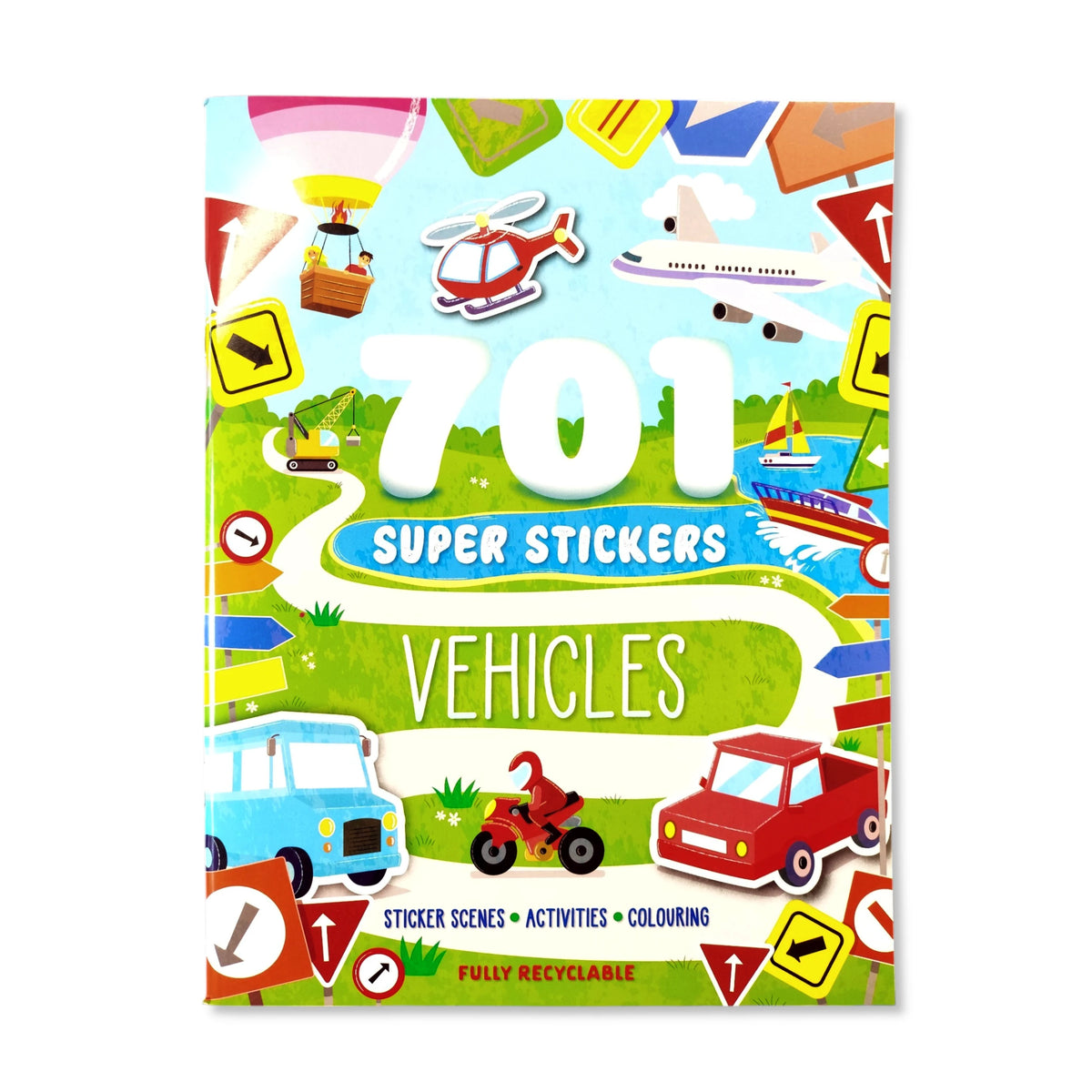 Vehicles 701 Super Stickers Activity Book (inc over 700 stickers)