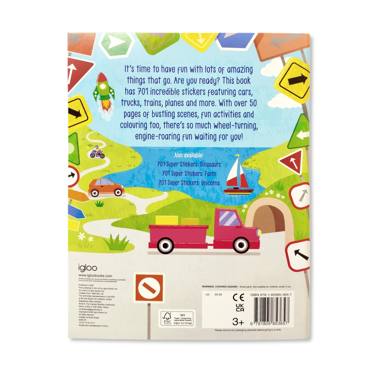 Vehicles 701 Super Stickers Activity Book (inc over 700 stickers)