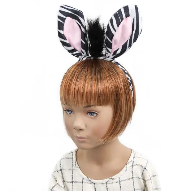 Zebra Ears And Tail Dress Up Set - Anilas UK