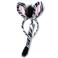 Zebra Ears And Tail Dress Up Set - Anilas UK