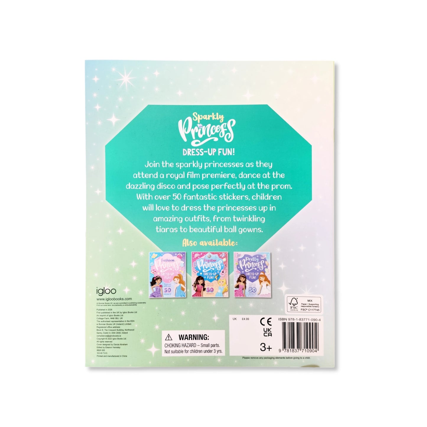 Sparkly Princess Colouring and Sticker Book