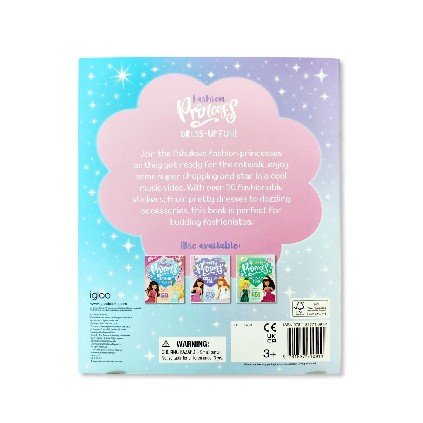 Fashion Princess Colouring and Sticker Book