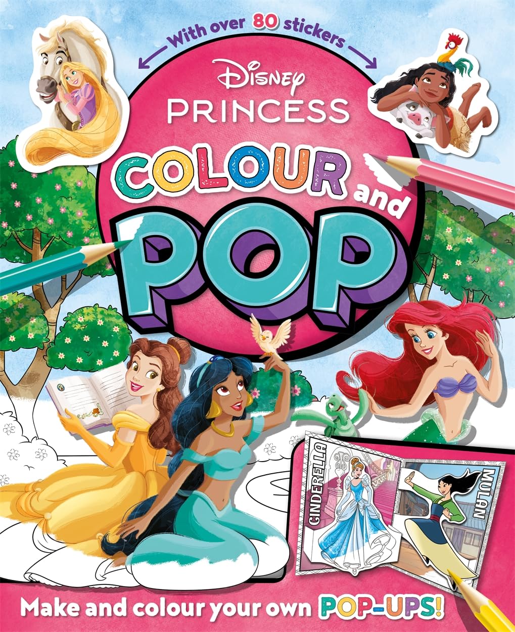 Disney Princess: Colour & Pop Book - Anilas UK