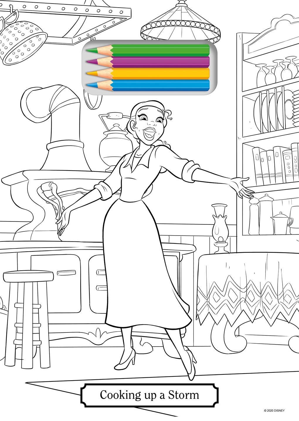 Disney Princess: Tear Off Colouring Book - Anilas UK
