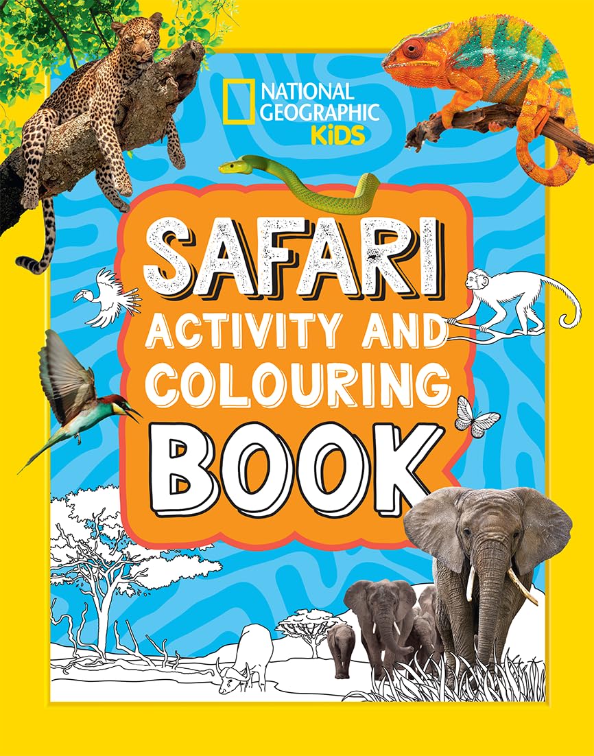Safari Activity and Colouring Book (National Geographic Kids) - Anilas UK