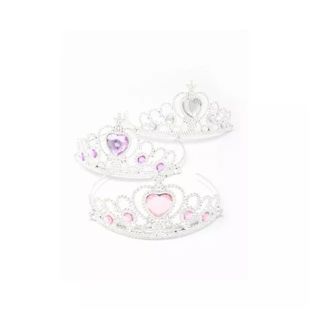 Plastic Tiara With Heart Gem - Anilas UK