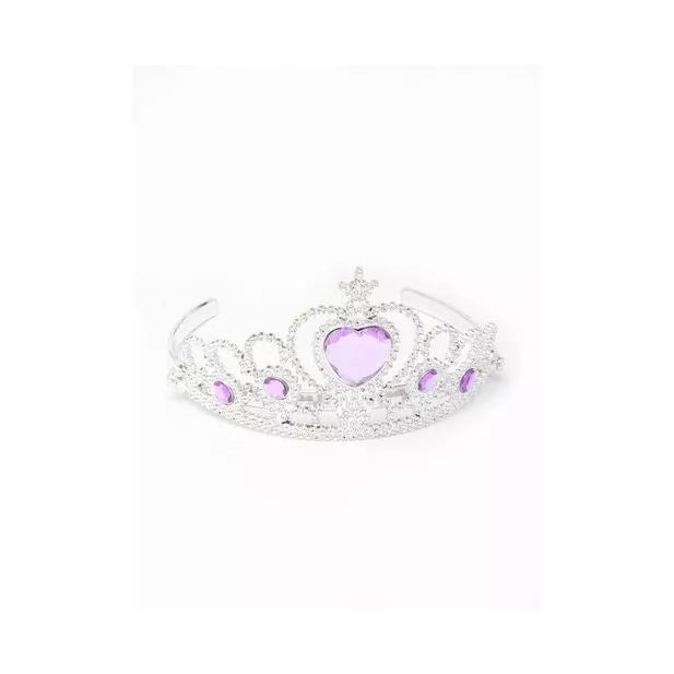 Plastic Tiara With Heart Gem - Anilas UK