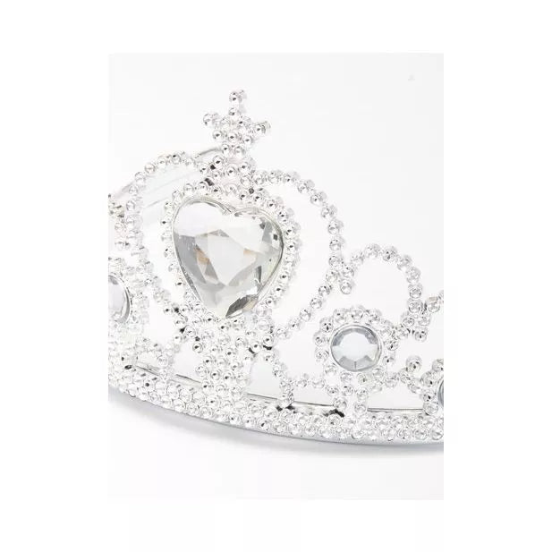 Plastic Tiara With Heart Gem - Anilas UK