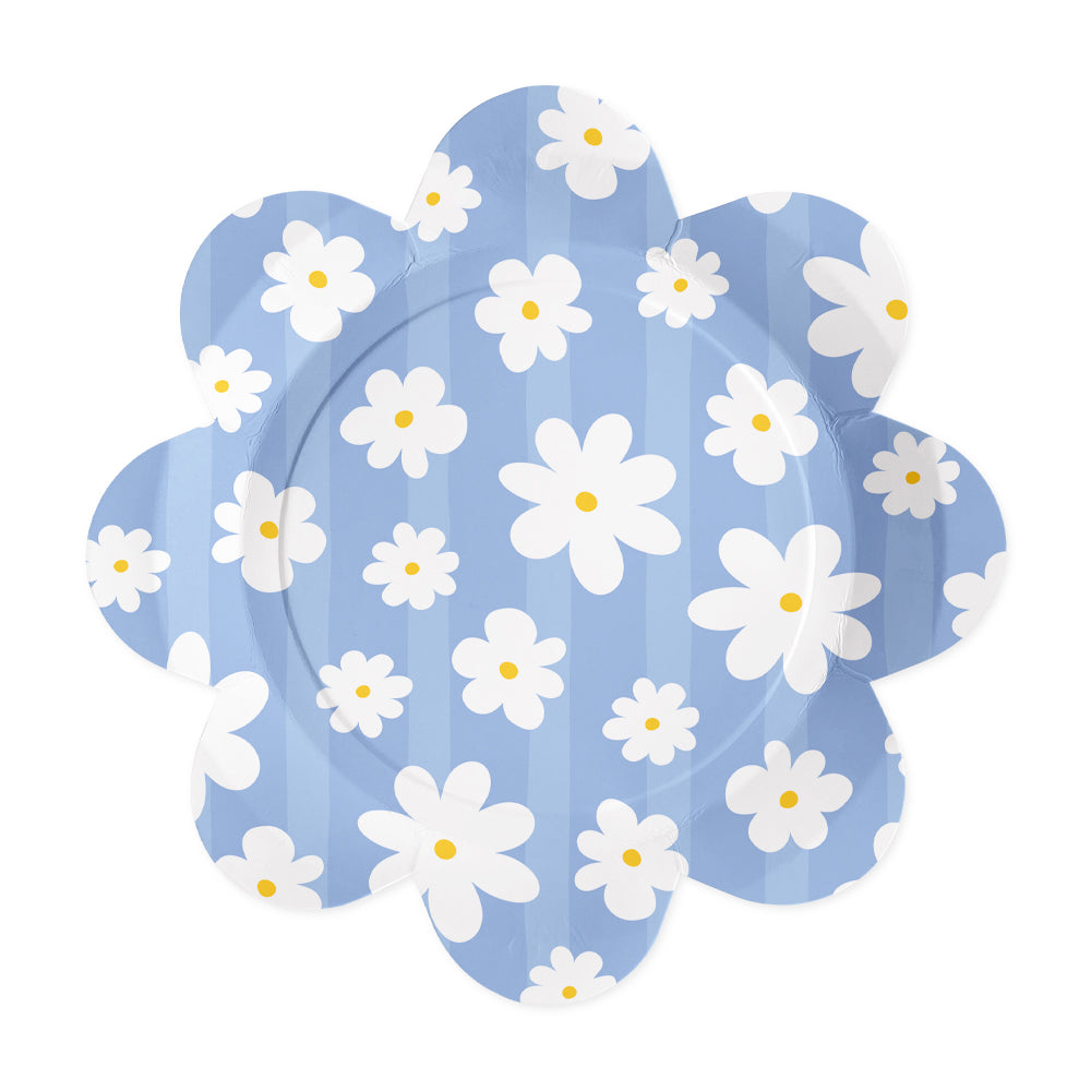 Daisies Paper Plates - 21.5cm (Pack of 8)