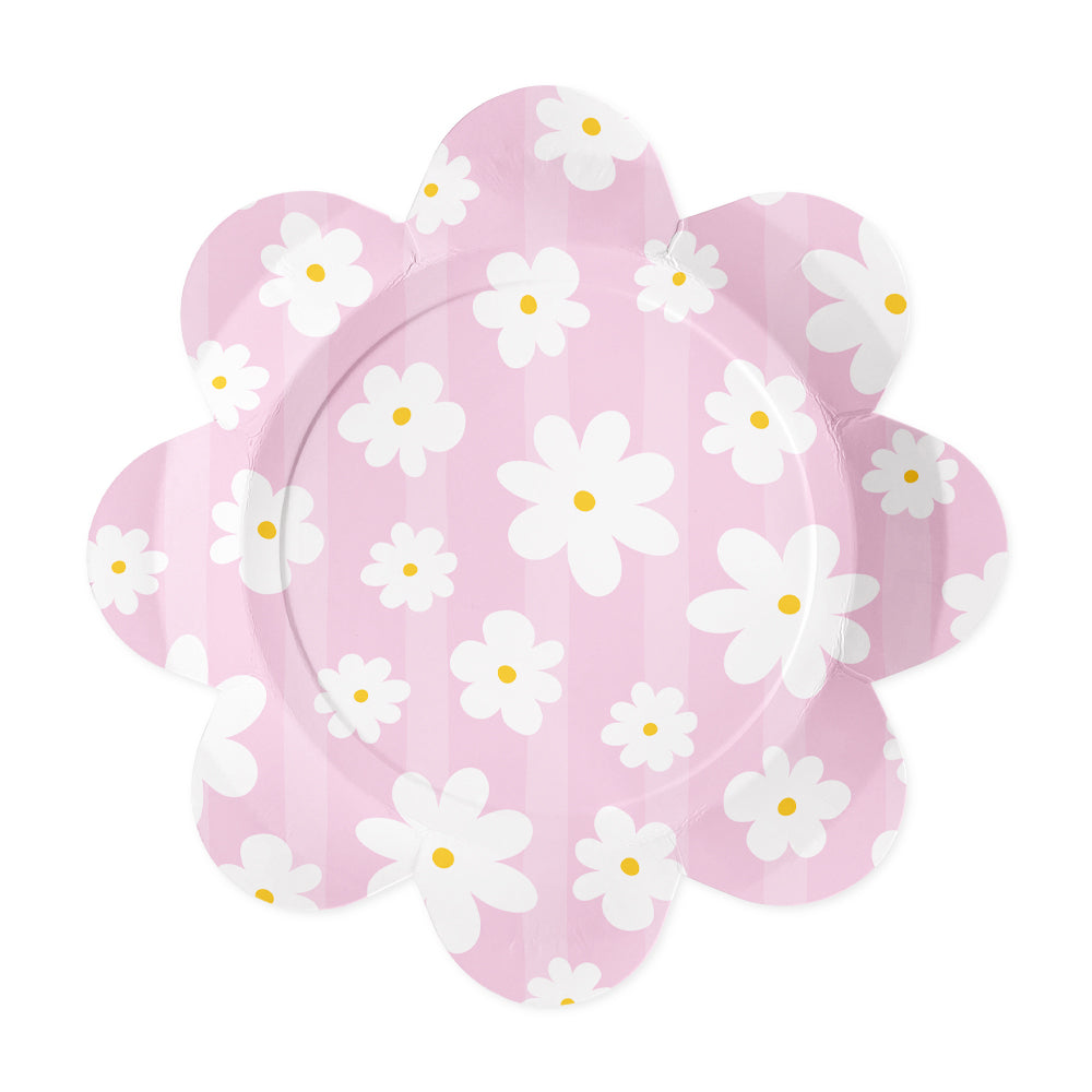 Daisies Paper Plates - 21.5cm (Pack of 8)
