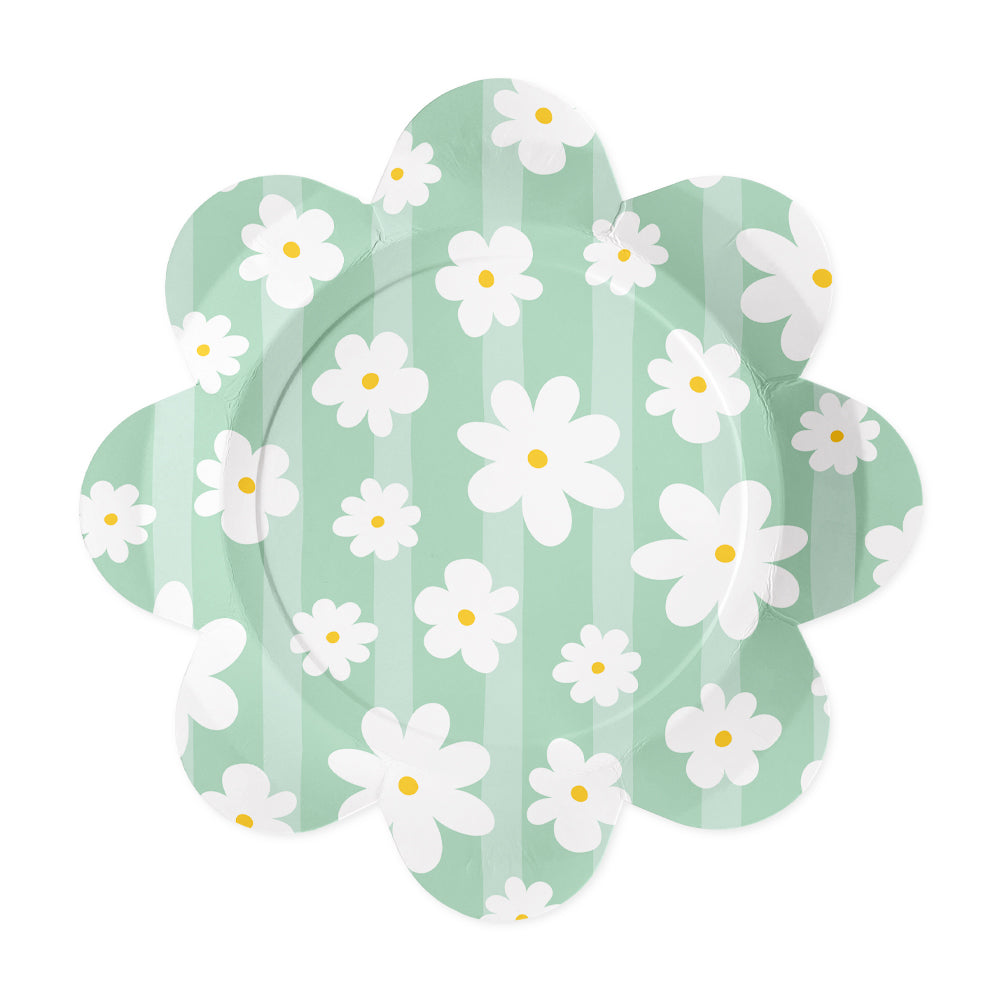 Daisies Paper Plates - 21.5cm (Pack of 8)