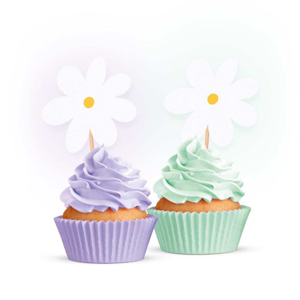 Daisies Cake Picks (12 pieces)